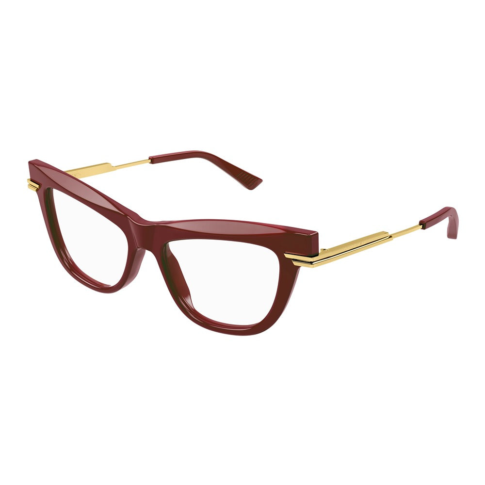 Occhiale da vista Bottega Veneta BV1266O col. 003 burgundy gold transparent