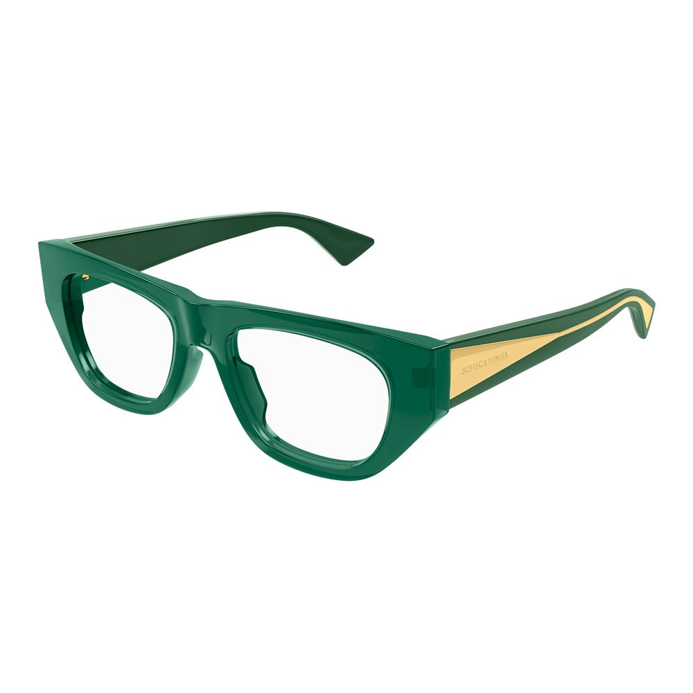 Occhiale da vista Bottega Veneta BV1279O col. 003 green crystal transparent