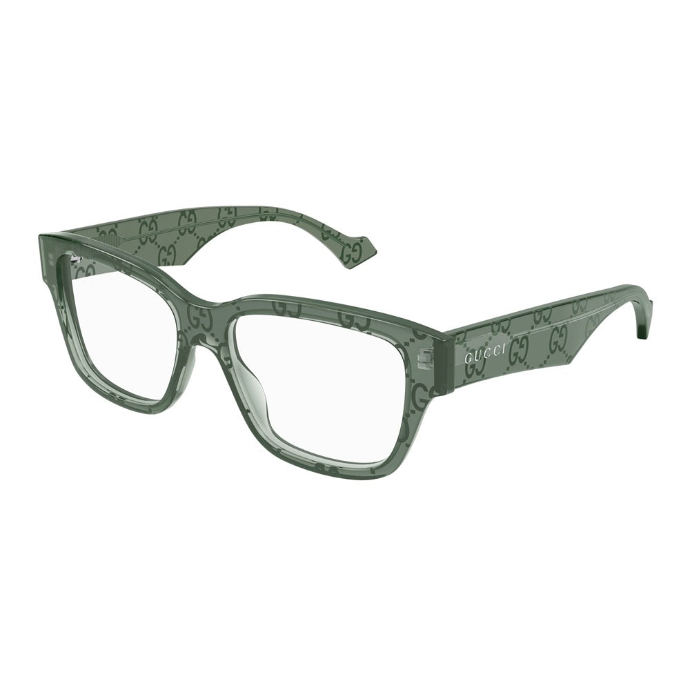 Occhiale da vista Gucci GG1428O col. 012 green green transparent