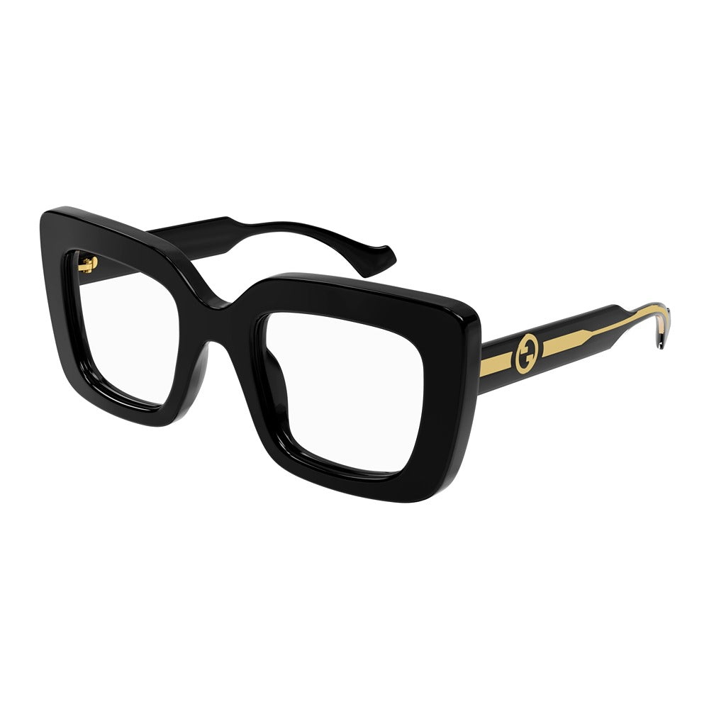 Occhiale da vista Gucci GG1554O 001 black crystal transparent