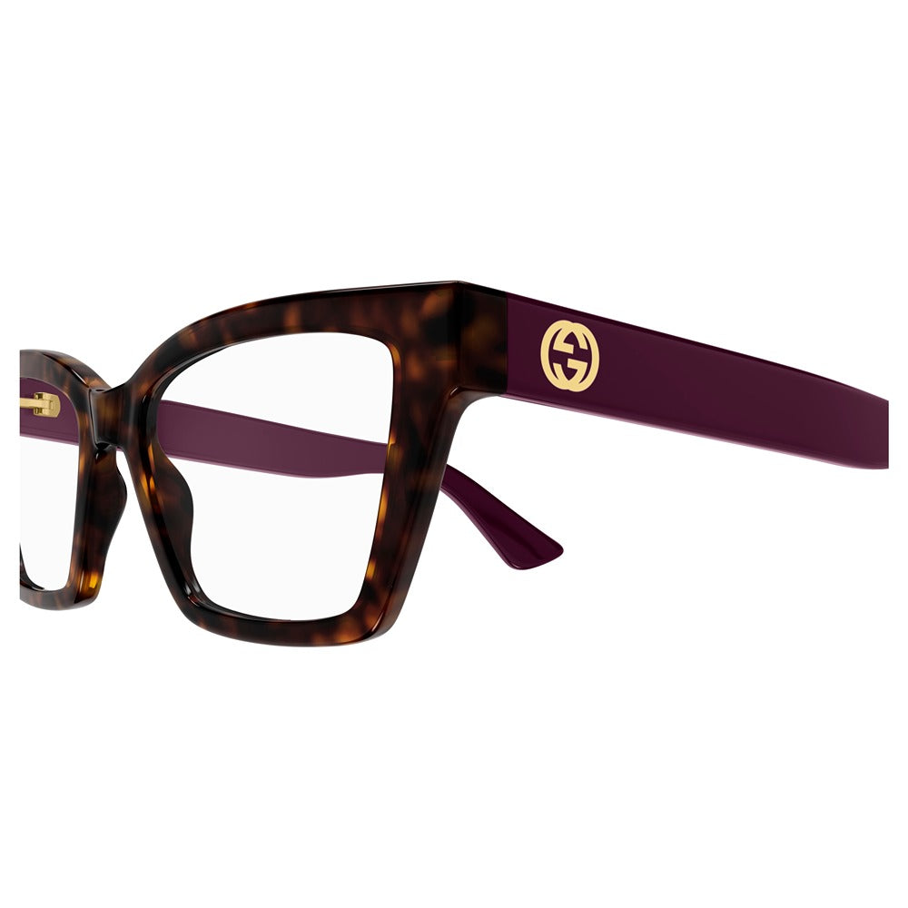 Gucci eyewear GG1715O col. 007 havana violet transparent