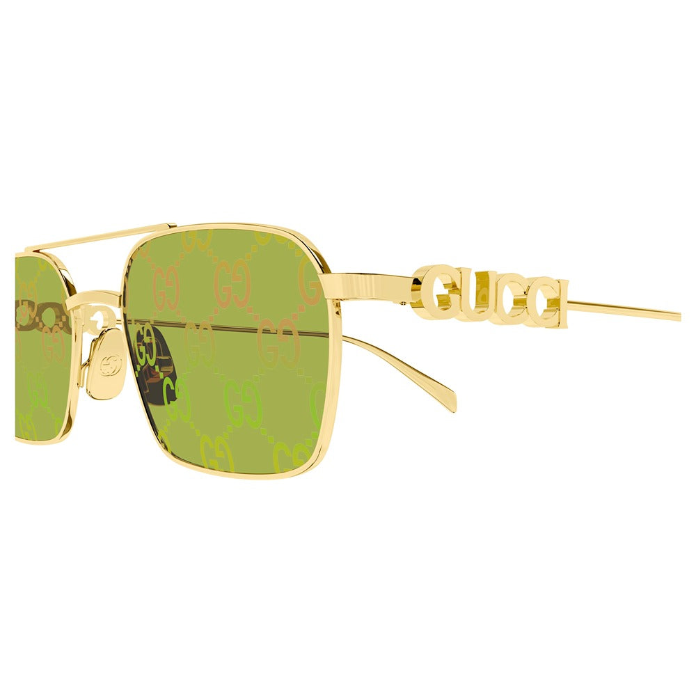 Occhiale da sole Gucci GG1804S col. 002 gold gold green