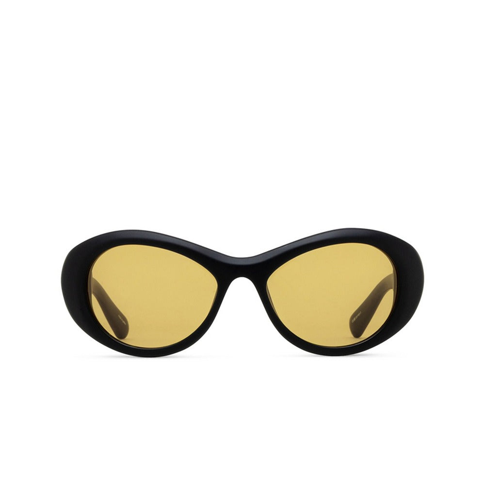 Jacquemus sunglasses mod. ROND col. Occhiale da sole Jacquemus mod. ROND col. MATT BLACK/ GOLD/ AMBER