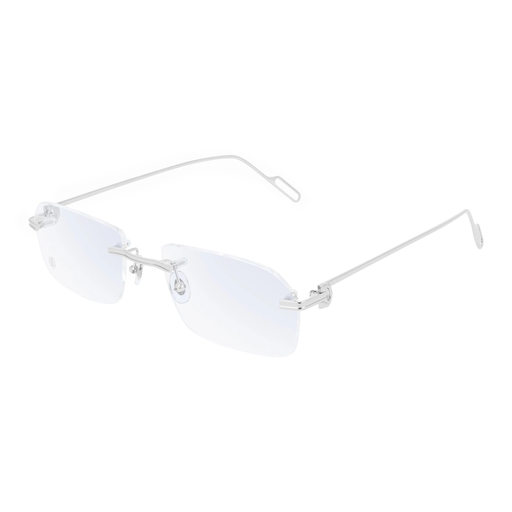 Occhiale da vista Cartier CT0162O col. 002 silver silver transparent Ottica dieci decimi