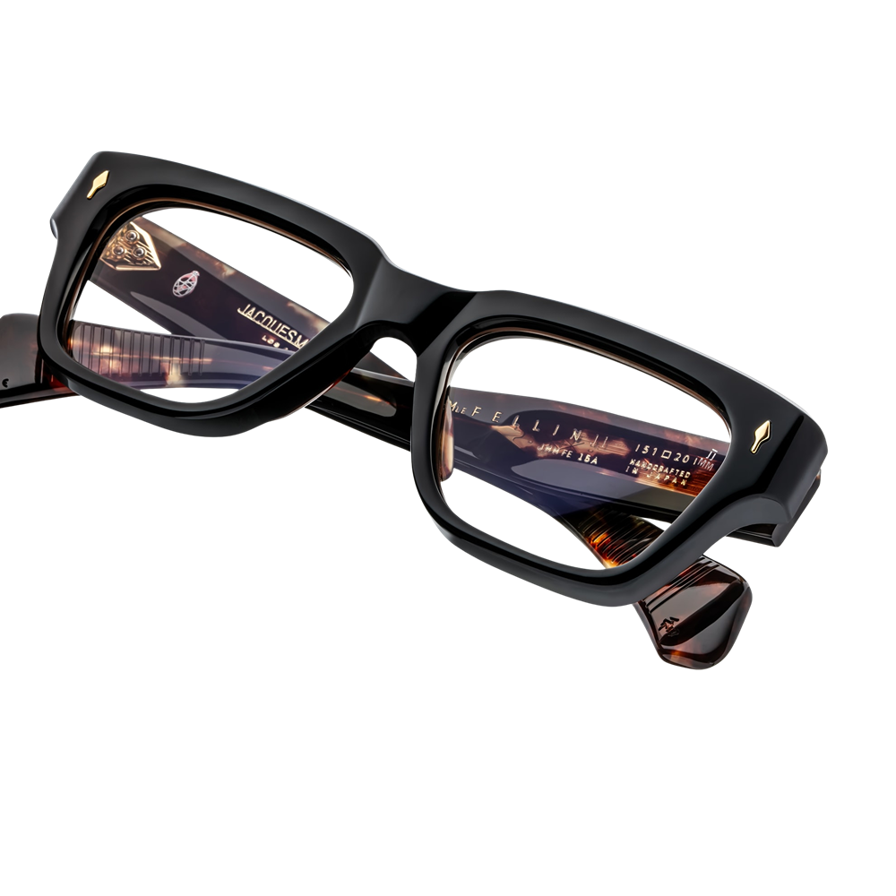 Occhiale da vista Jacques Marie Mage mod. J-ERX-FE-S6015A-OS FELLINI col. NOIR 15