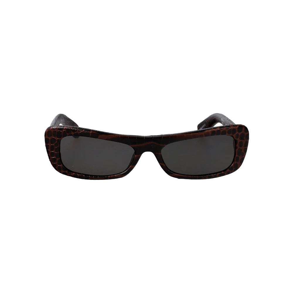 Jacquemus sunglasses mod. CAPRI col. BROWN CROC/ GOLD/ BROWN