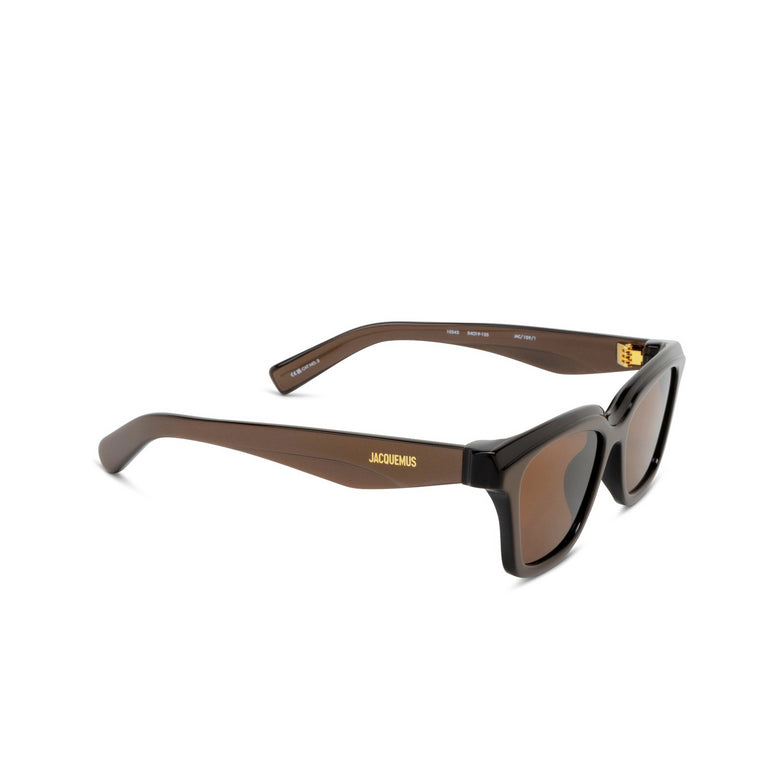 Occhiali da sole Jacquemus mod. CARRE col. METALLIC BROWN/ GOLD/ BROWN