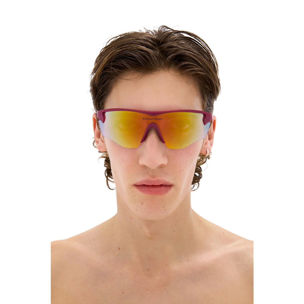 Occhiale da sole District Vision mod. DVG003 JUNYA RACER col. RASPBERRY/D+