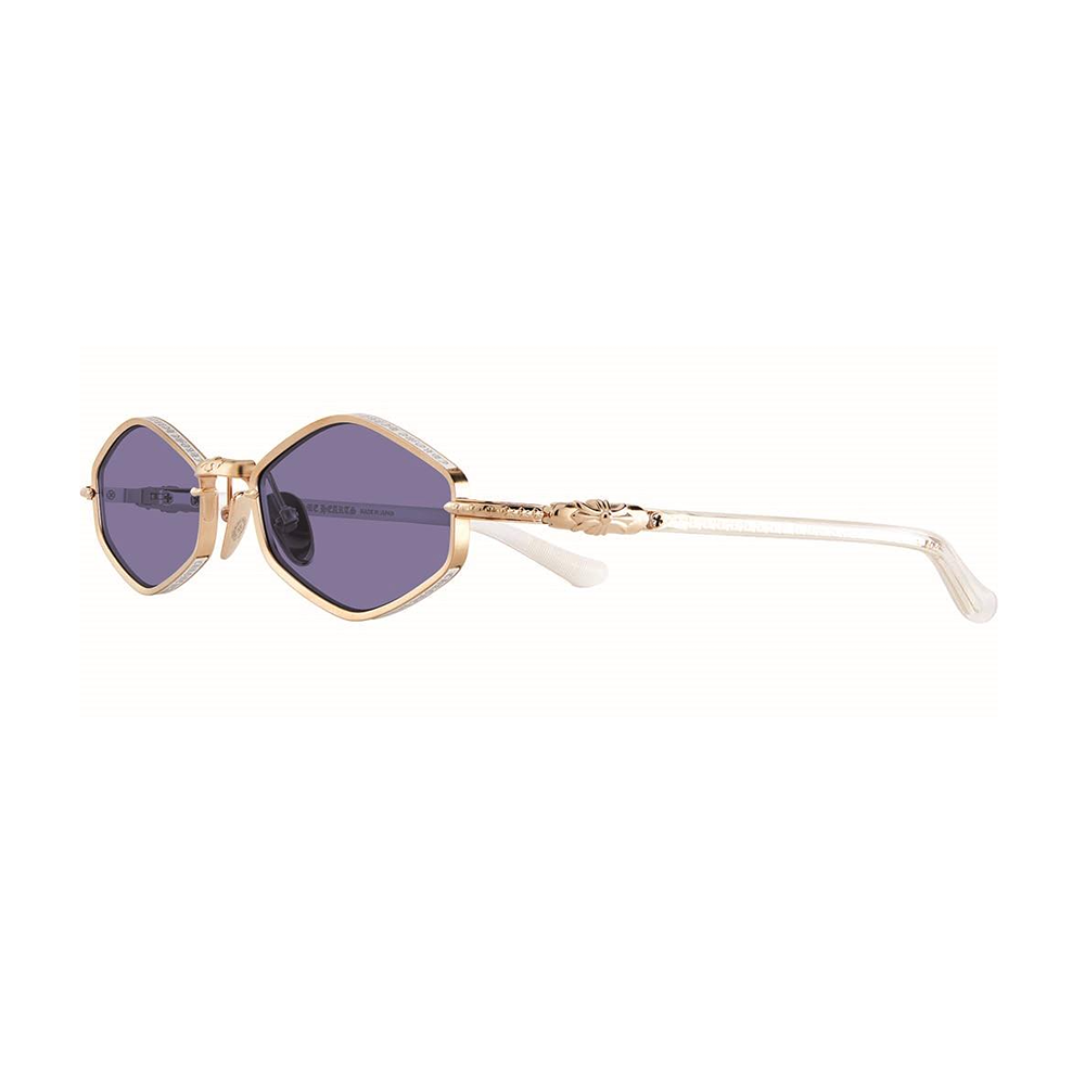 Occhiale da sole Chrome Hearts mod. Nip Slip col. Matte gold/white