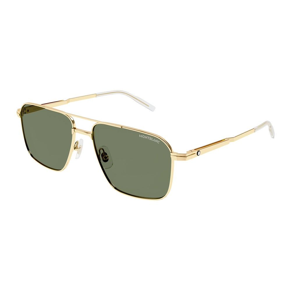 Occhiale da sole Montblanc MB0278S col. 002 gold gold green