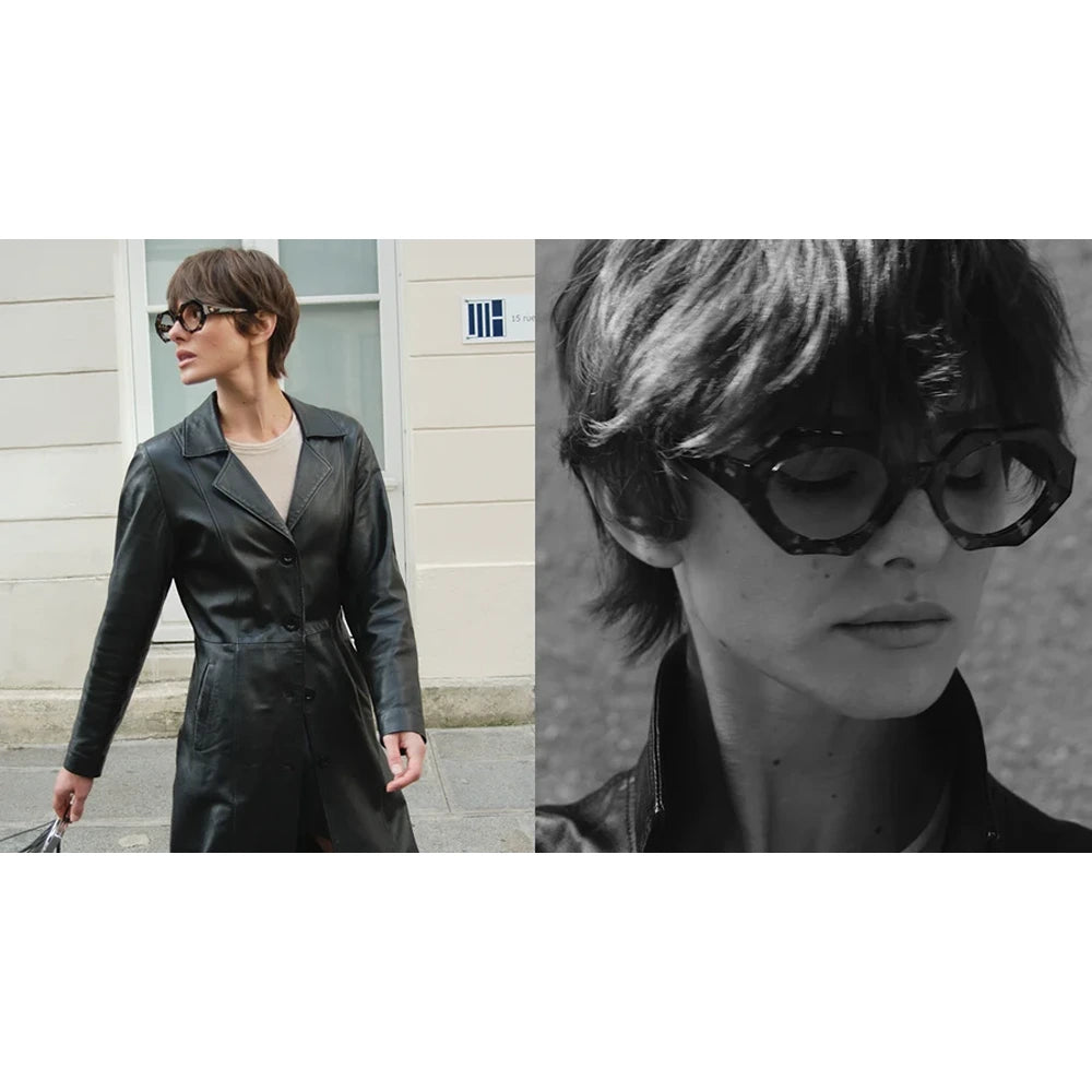 Gamine eyeglasses mod. YANAKA col. Crystal olive green