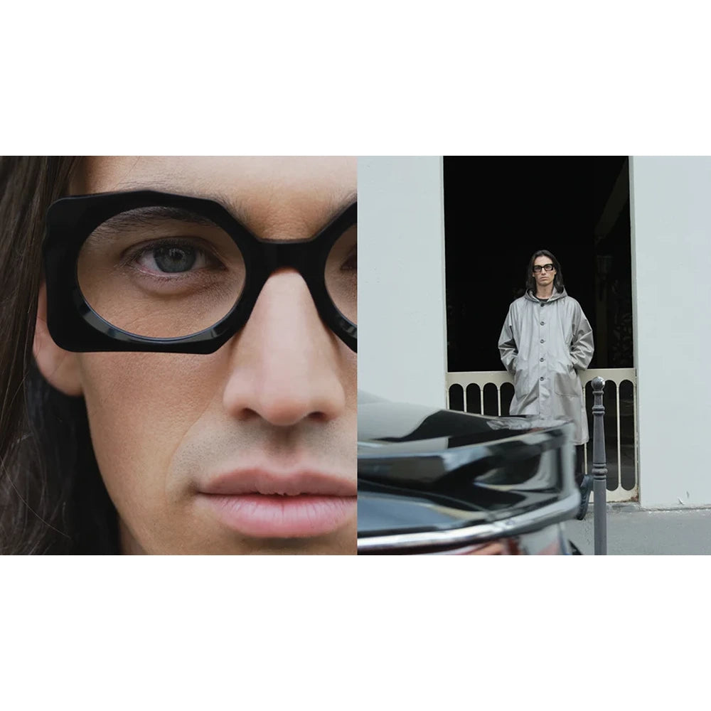 Gamine eyeglasses mod. BELLEVILLE col. Khaki blue