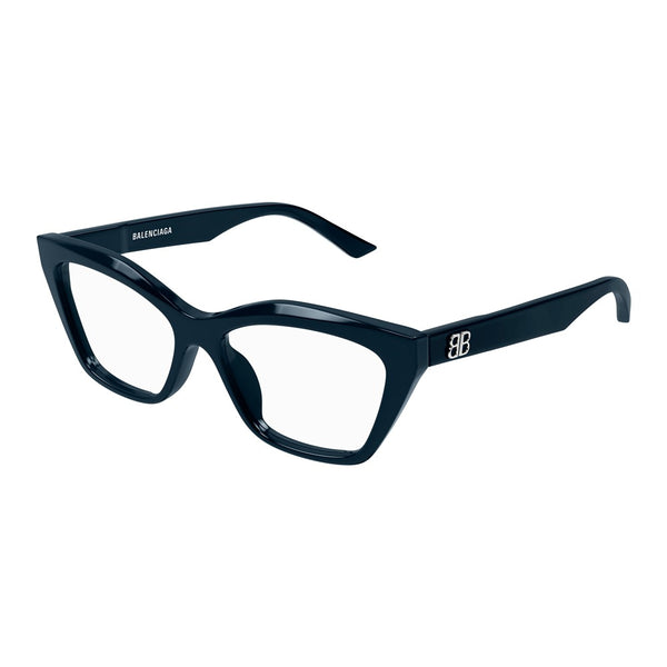 メガネ BALENCIAGA Balenciaga - BB0342O - 008 blue blue transparent Balenciaga BB0342O 008 CatEye Eyeglasses Women Blue Frames