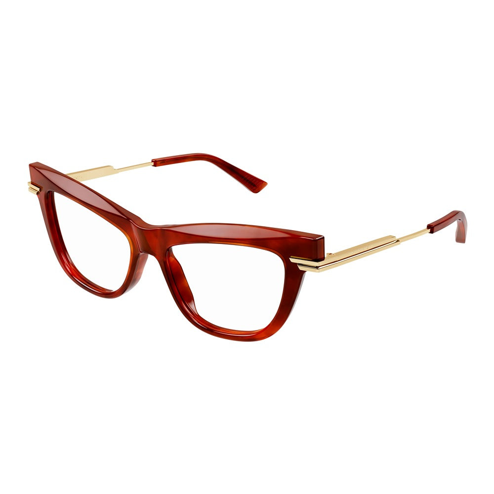 Occhiale da vista Bottega Veneta BV1266O col. 002 havana gold transparent