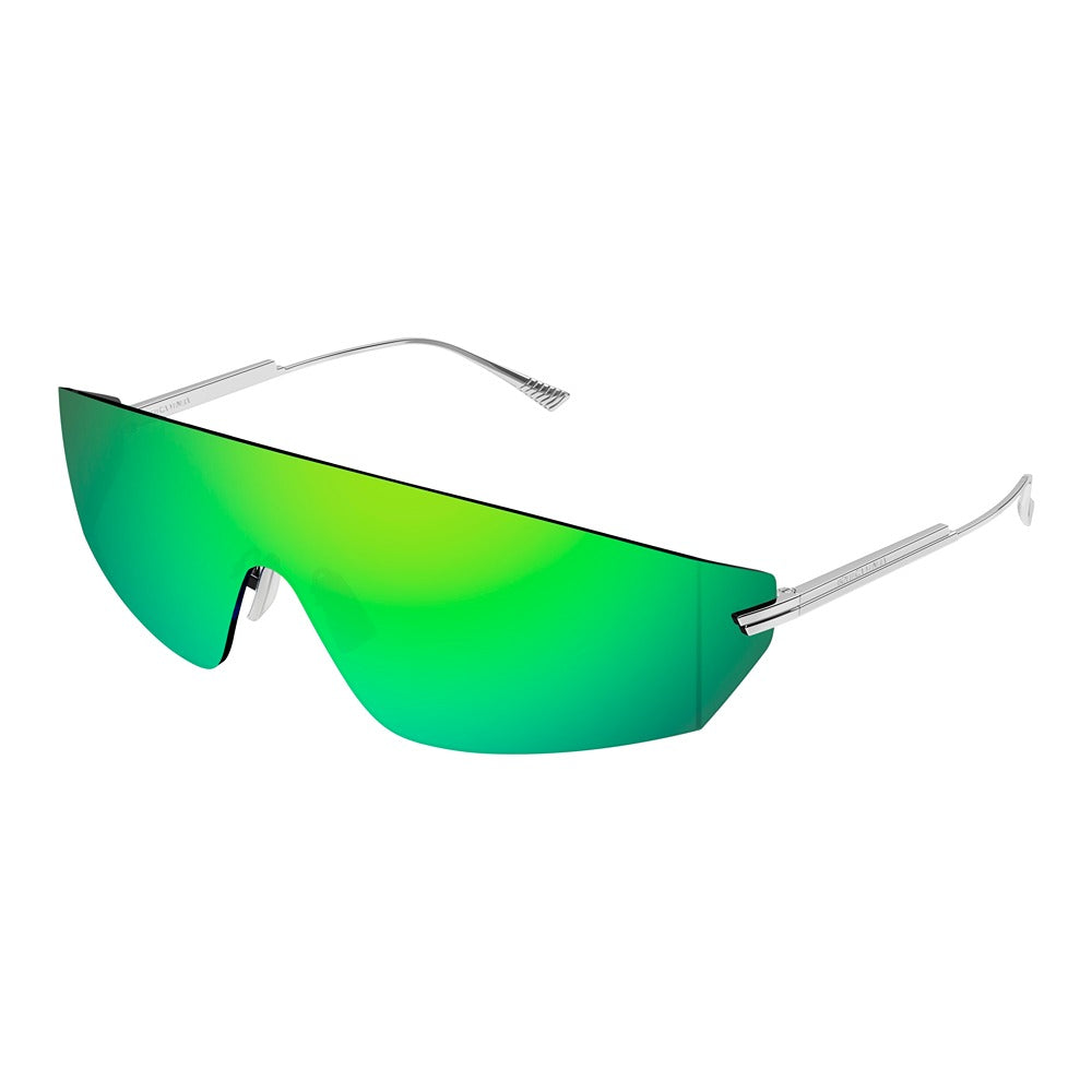Occhiale da sole Bottega Veneta BV1299S col. 003 silver silver green