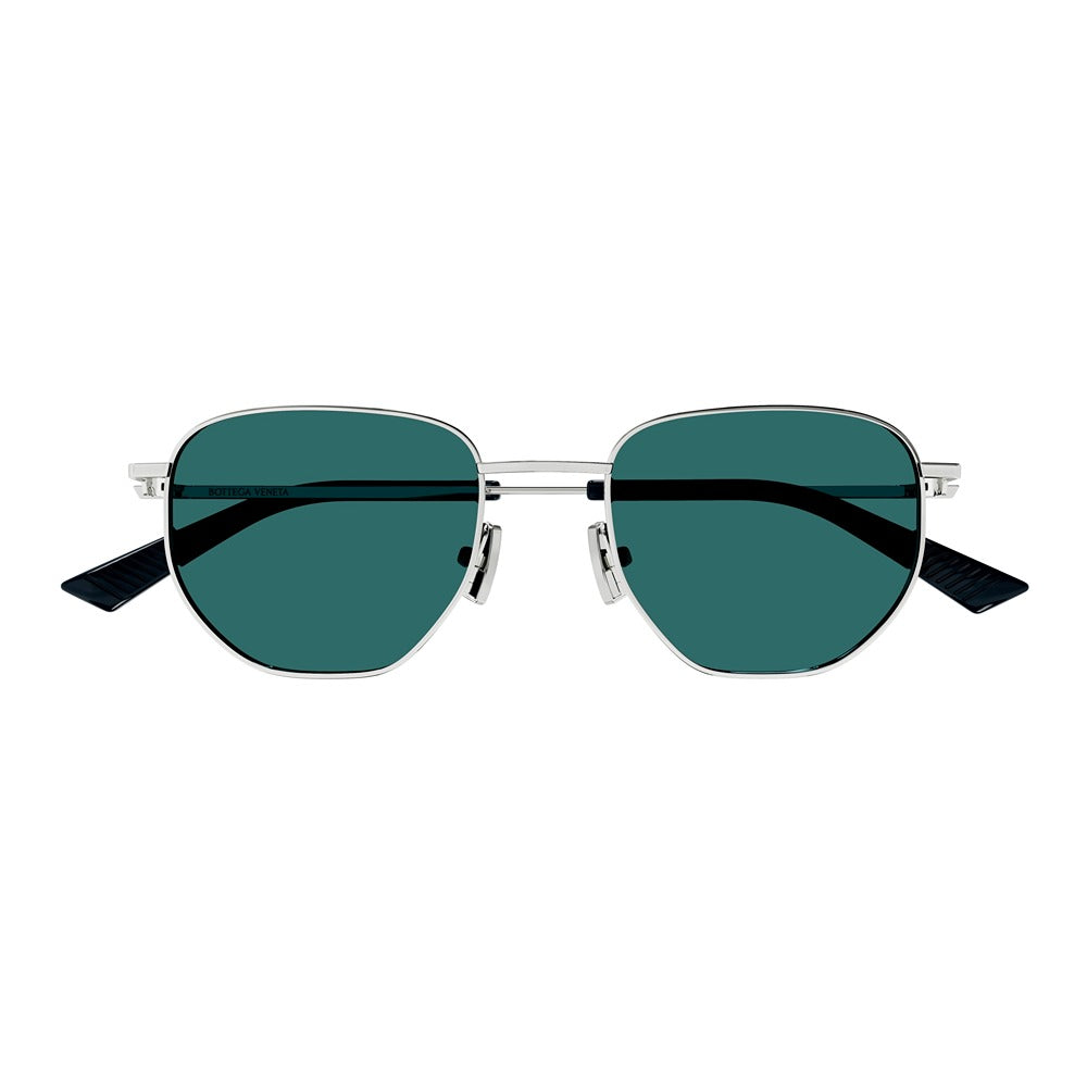 Occhiale da sole Bottega Veneta BV1301S col. 004 silver silver green