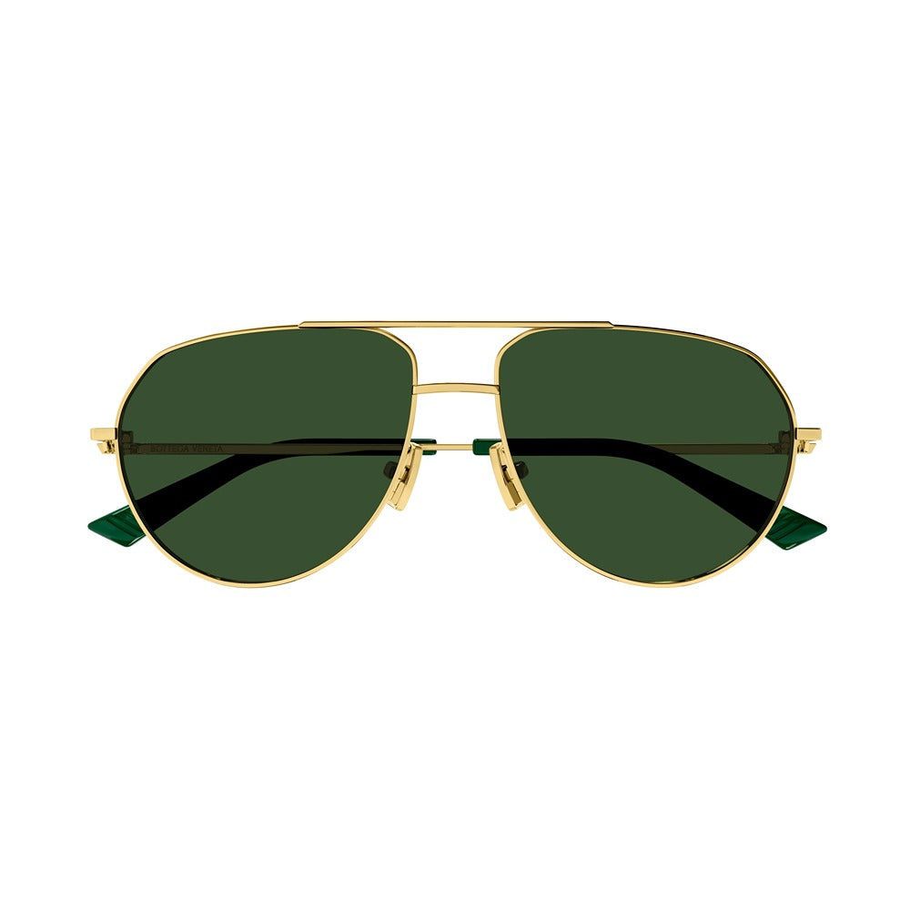 Occhiale da sole Bottega Veneta BV1302S col. 003 gold gold green