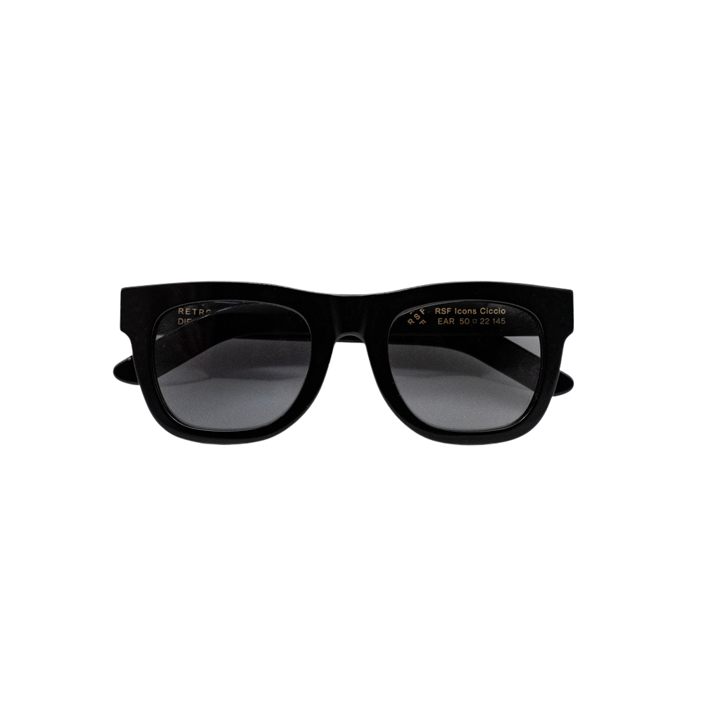 Occhiale da sole Retrosuperfuture X Dieci Decimi Model Ciccio Black col. green