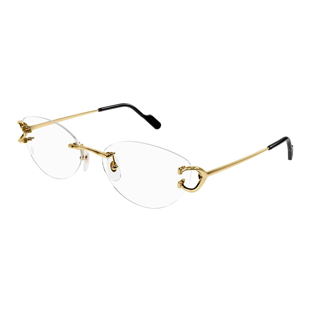 Cartier eyewear CT0487O col. 001 gold gold transparent