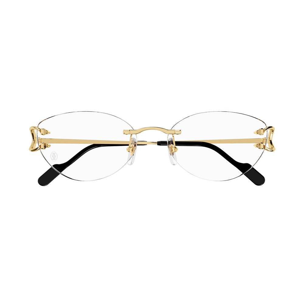Cartier eyewear CT0487O col. 001 gold gold transparent
