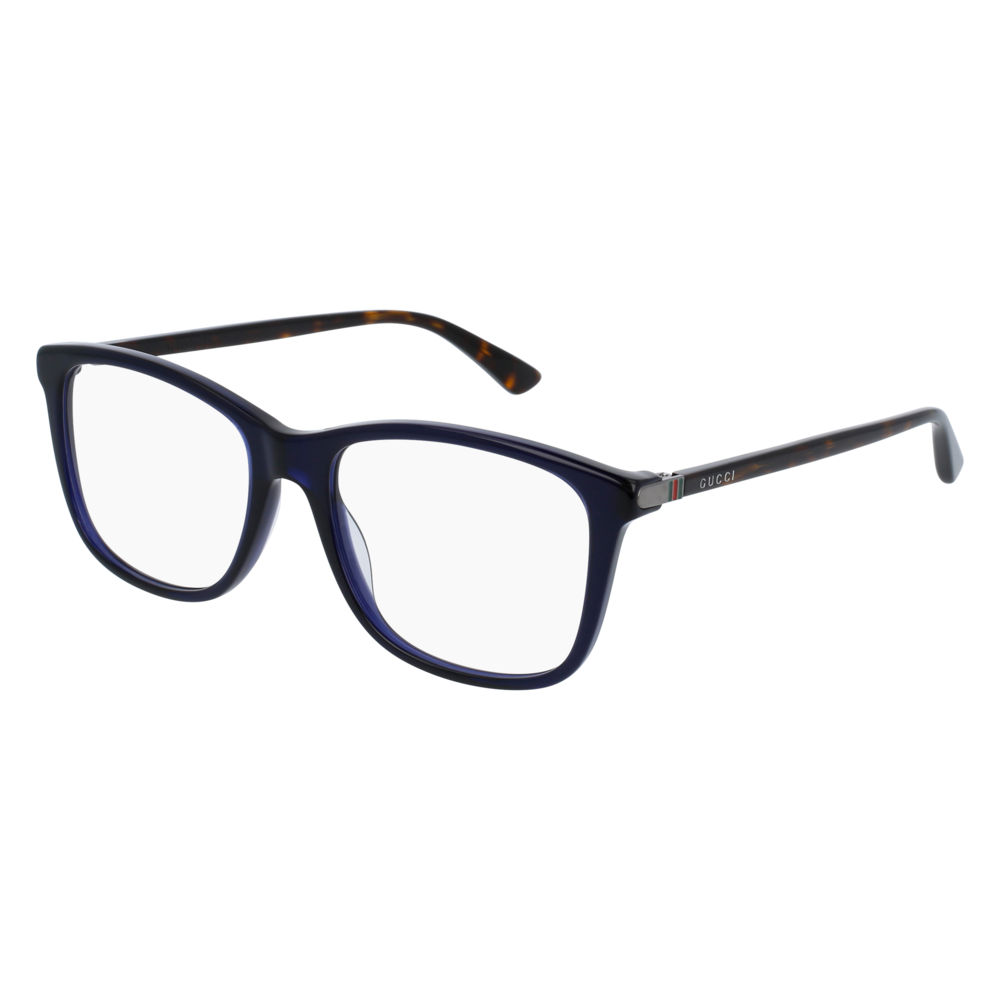 Occhiale da vista Gucci GG0018O col. 007 blue havana transparent