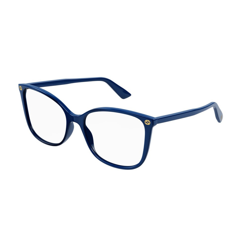 Occhiale da vista Gucci GG0026O col. 011 blue blue transparent