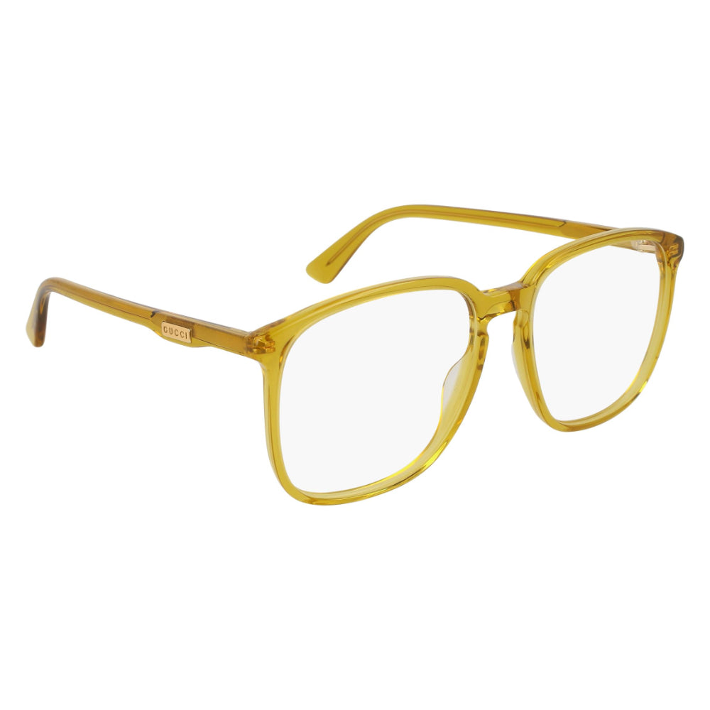 Occhiale da vista Gucci GG0265O col. 006 yellow yellow transparent
