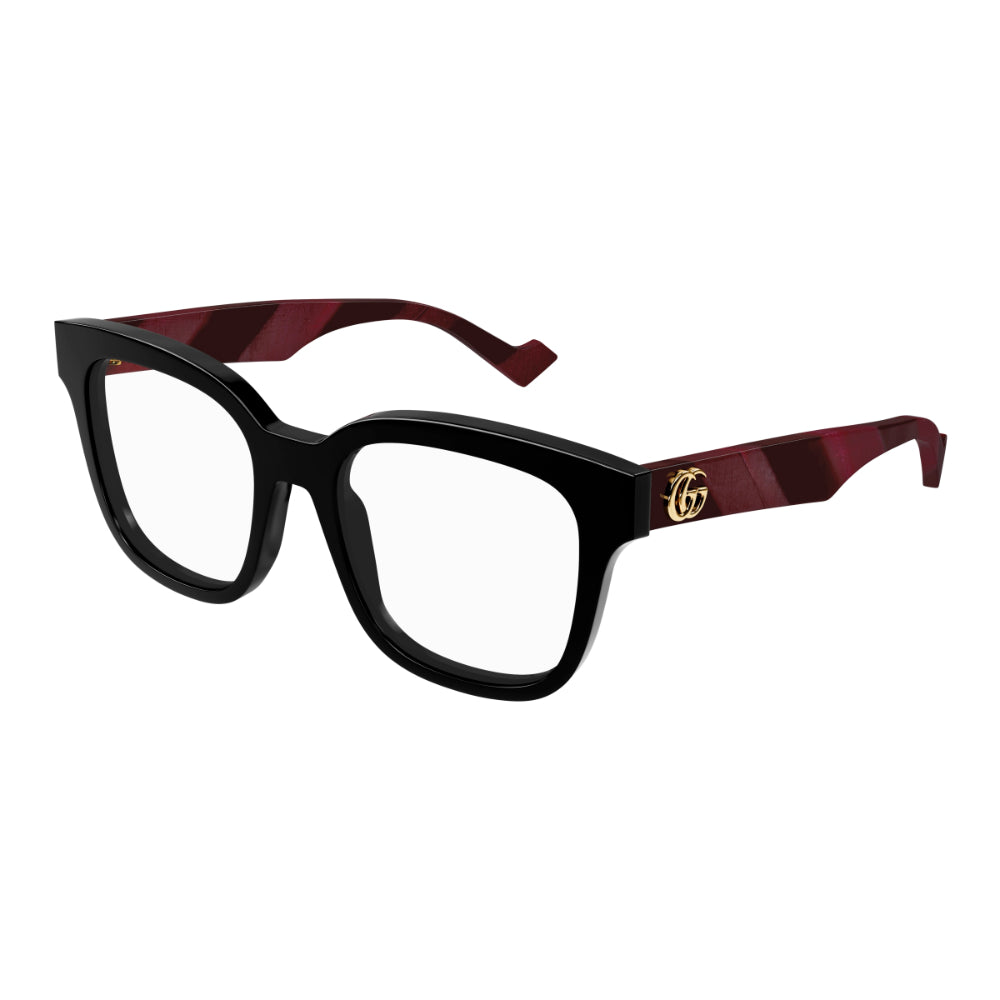 Occhiale da vista Gucci GG0958O col. 008 black burgundy transparent