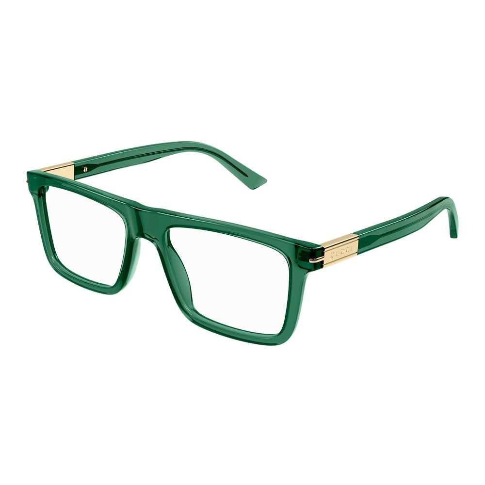 Occhiale da vista Gucci GG1504O col. 003 green green transparent