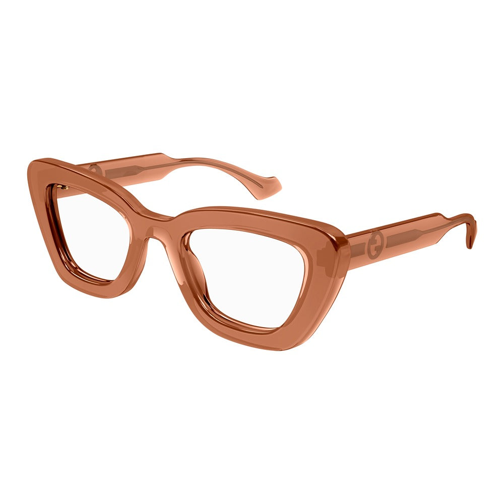 Occhiale da vista Gucci GG1555O col. 004 brown brown transparent