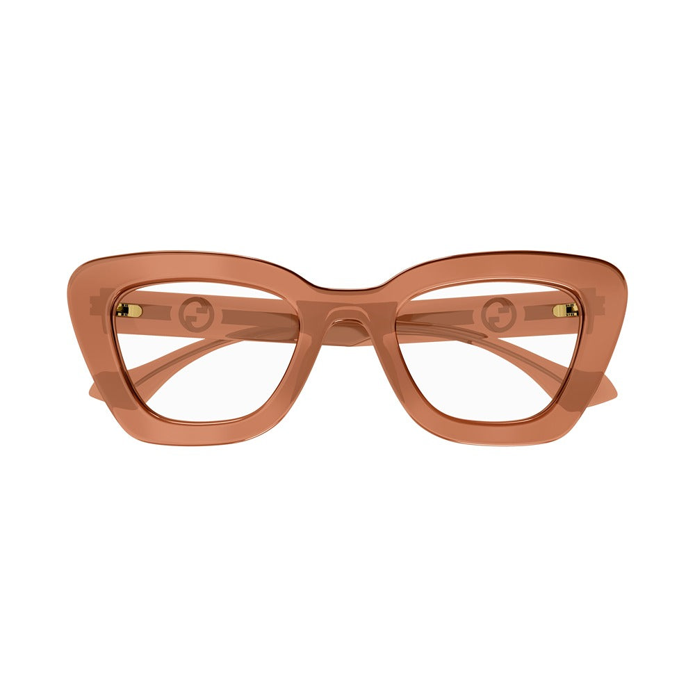 Occhiale da vista Gucci GG1555O col. 004 brown brown transparent
