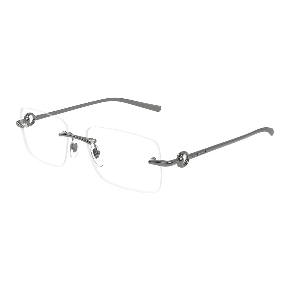 Occhiale da vista Gucci GG1703O col. 001 ruthenium ruthenium transparent