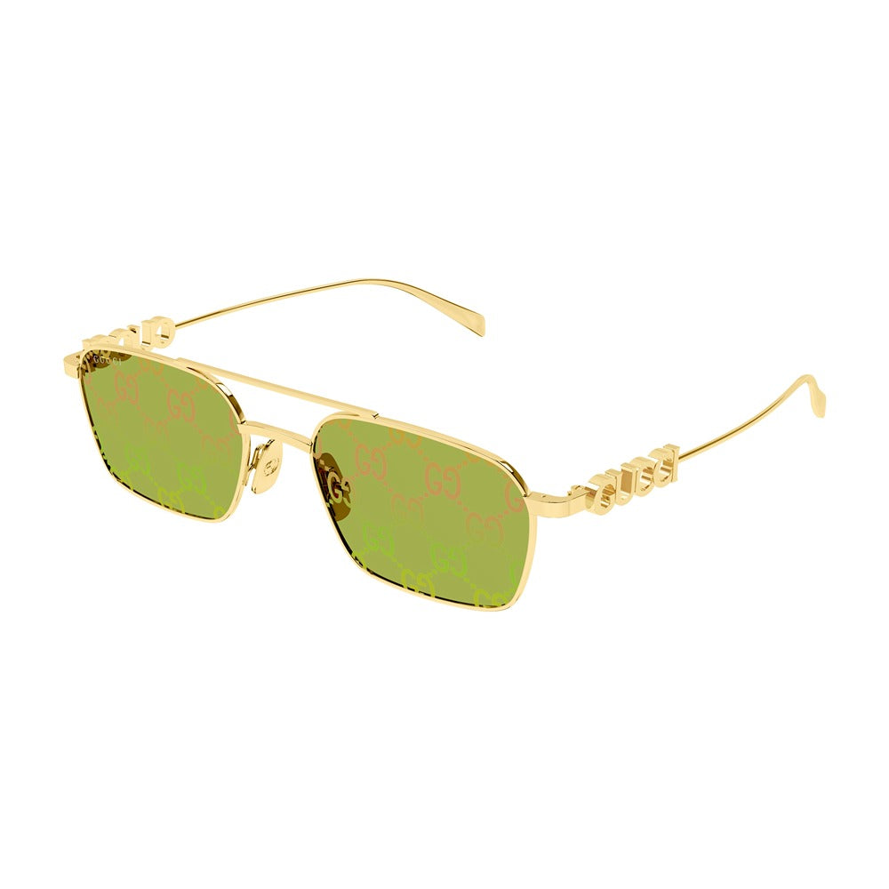Occhiale da sole Gucci GG1804S col. 002 gold gold green