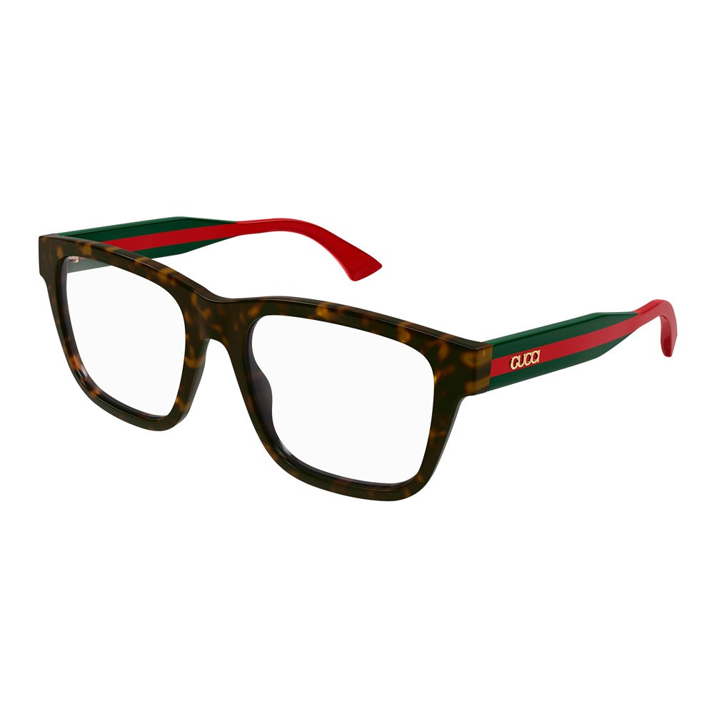 Occhiale da vista Gucci GG1870O col. 006 havana green transparent