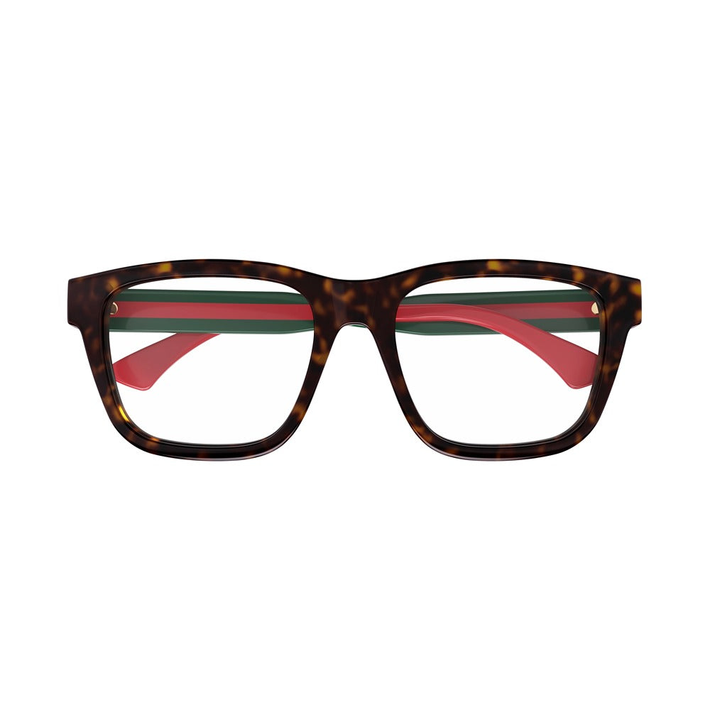 Occhiale da vista Gucci GG1870O col. 006 havana green transparent