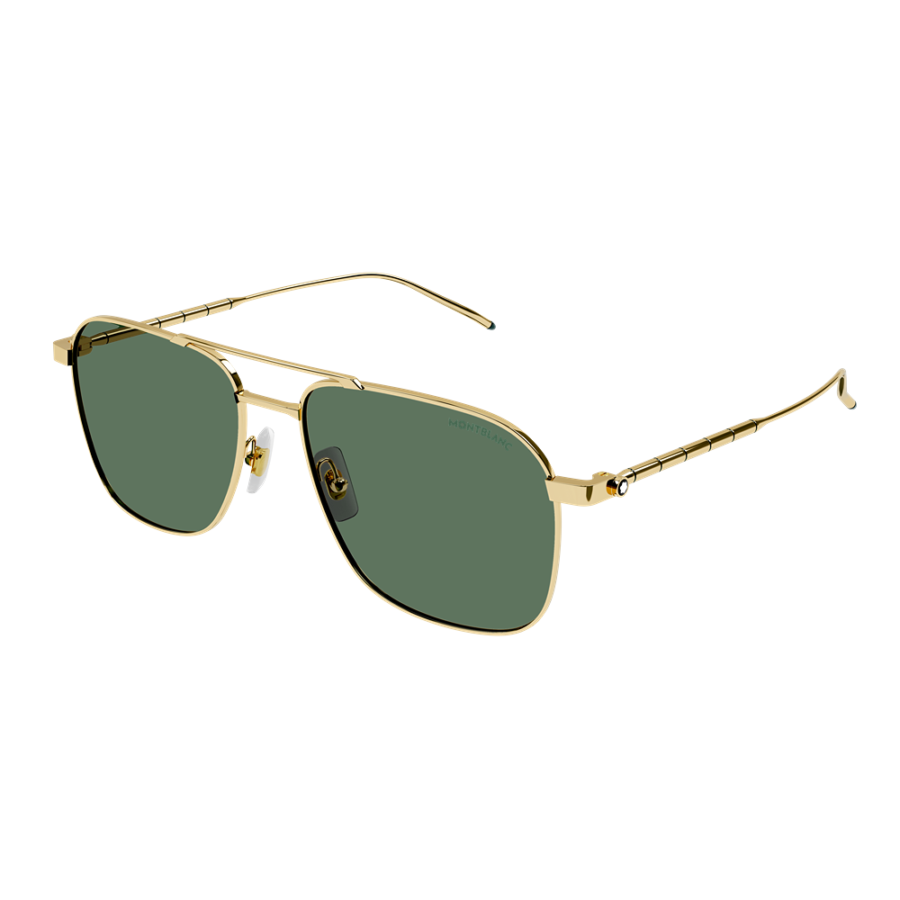 Montblanc sunglasses MB0214S col. 007 gold gold green