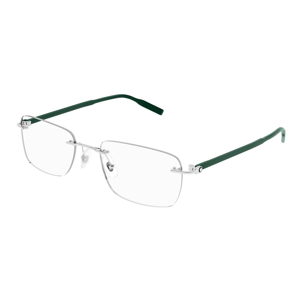 Montblanc eyewear MB0221O col. 012 silver green transparent