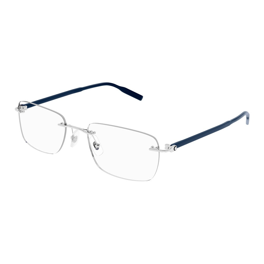 Montblanc eyewear MB0221O col. 014 silver blue transparent