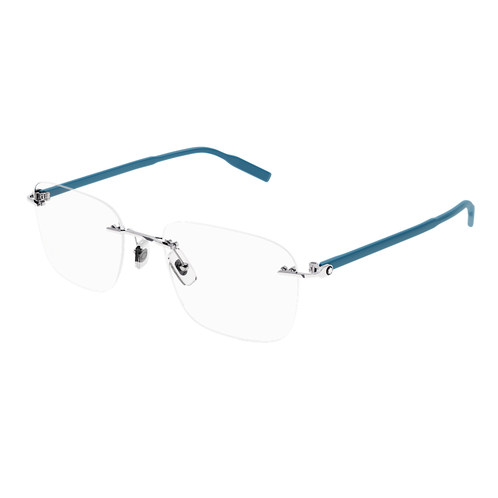 Montblanc eyewear MB0222O col. 010 silver grey transparent