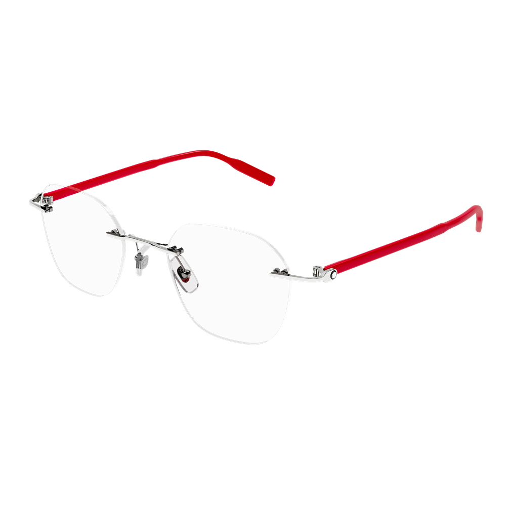 Montblanc eyewear MB0223O col. 003 silver red transparent