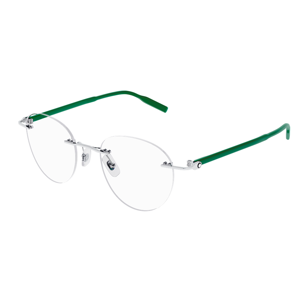 Montblanc eyewear MB0224O col. 004 silver green transparent