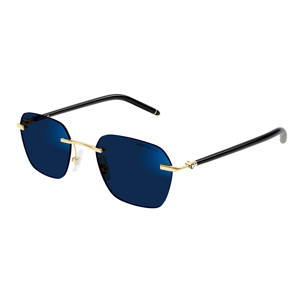 Occhiale da sole Montblanc MB0270S col. 005 gold black transparent