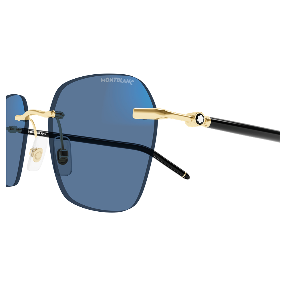 Occhiale da sole Montblanc MB0270S col. 005 gold black transparent
