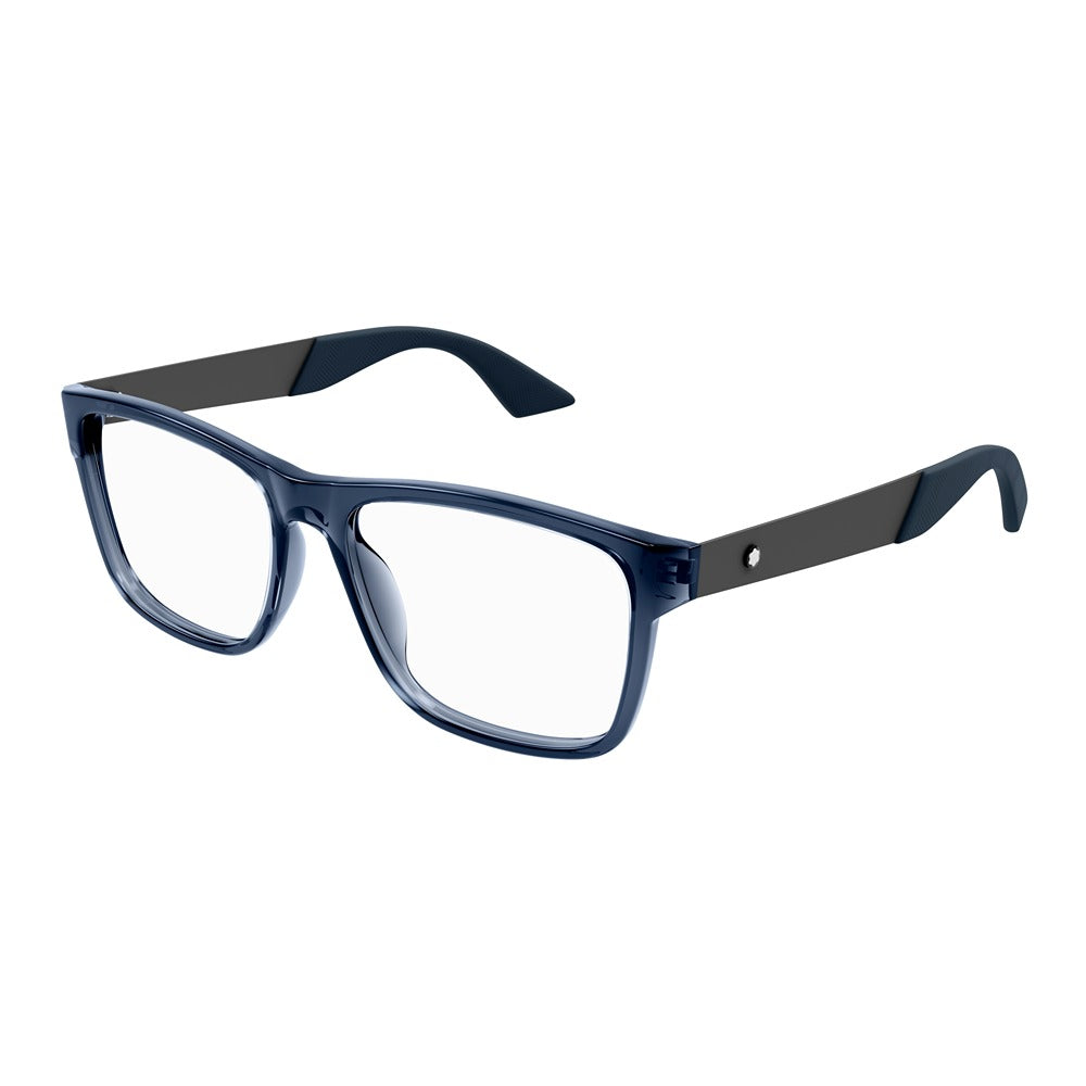 Montblanc eyewear MB0300O col. 002 blue ruthenium transparent