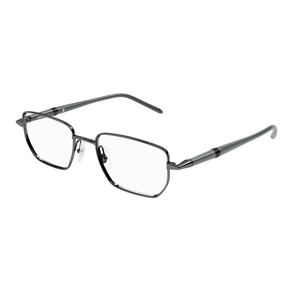Montblanc eyewear MB0347O col. 006 ruthenium grey transparent