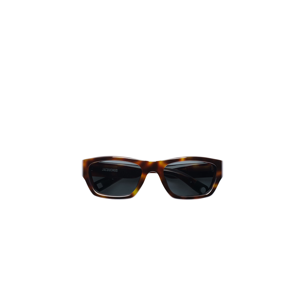 Jacquemus sunglasses mod. Meridiano col. Tortoiseshell - Matt Black - Grey