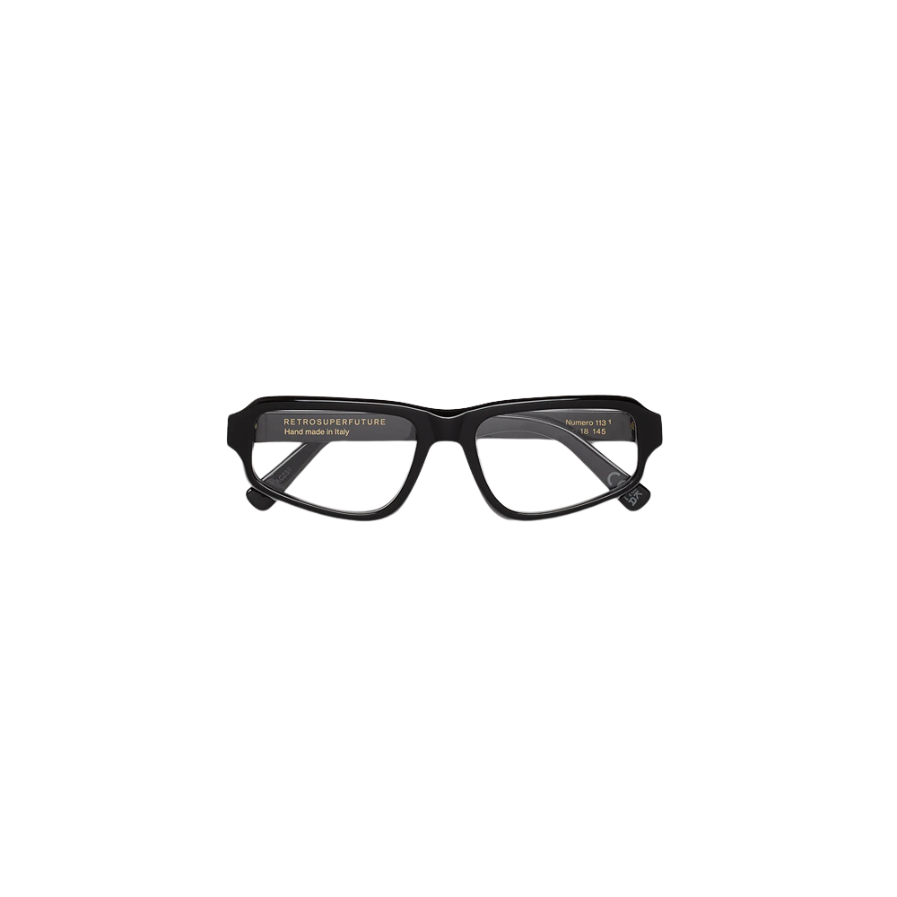 Occhiale da vista Retrosuperfuture Model Numero 113 Nero col. Black
