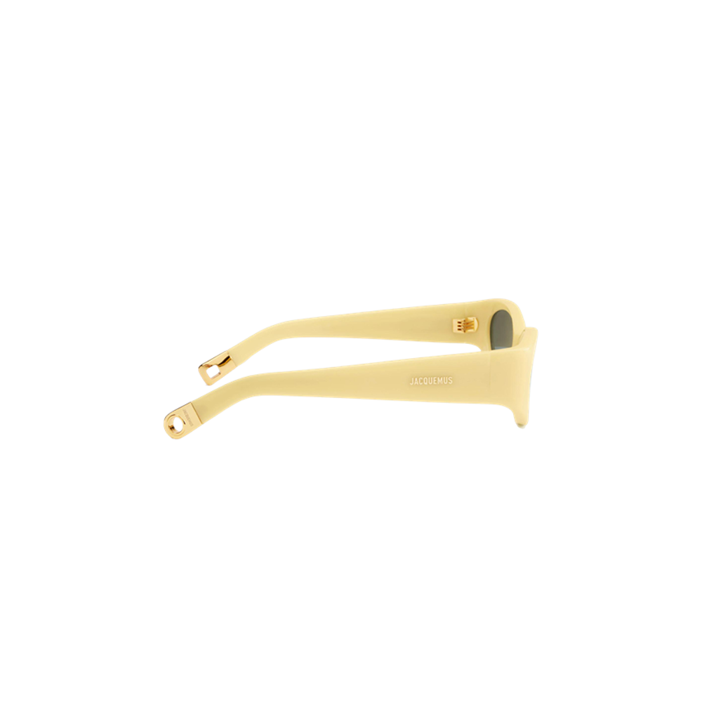Jacquemus sunglasses mod. Ovalo col. Yellow - Yellow Gold - Green