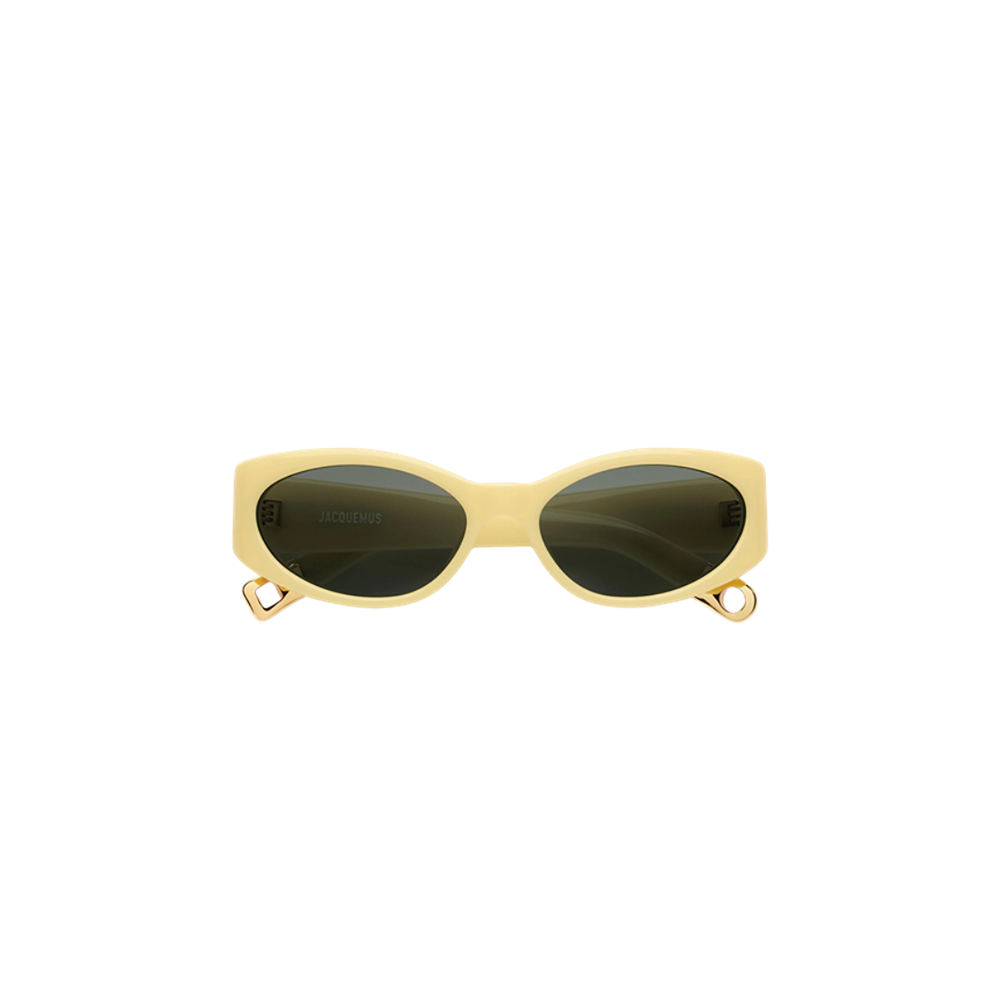 Jacquemus sunglasses mod. Ovalo col. Yellow - Yellow Gold - Green