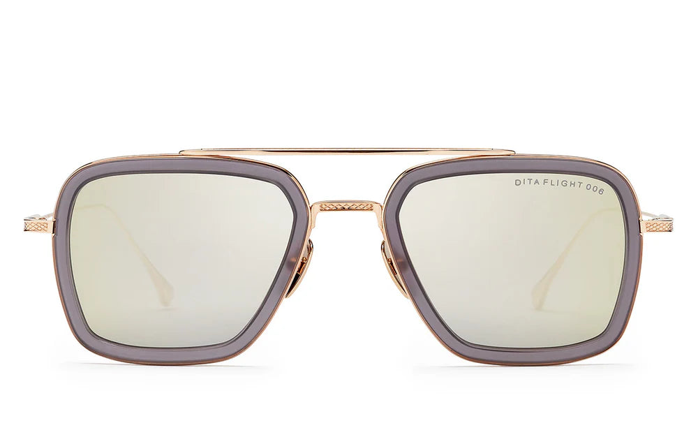 Occhiale da sole Dita mod. FLIGHT.006-7806-H col. Matte Grey Crystal 12KGLD
